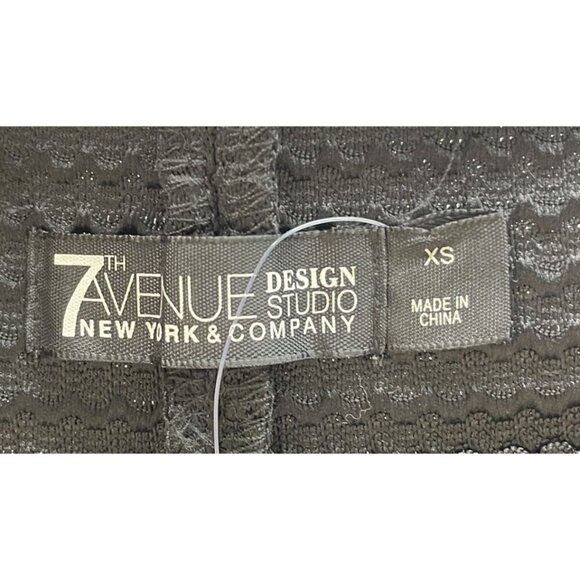 New York & Company Pencil Skirt Midi XS NWT Striped 7th Avenue NWT Black - Picture 8 of 12